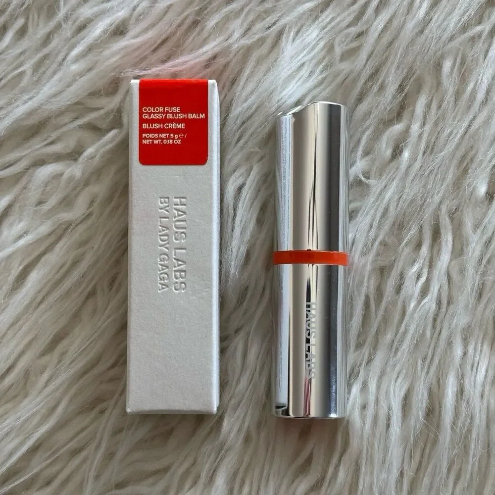 Haus Labs By Lady Gaga Color Fuse Cheek Blush Balm Stick Glassy Tangelo Orange